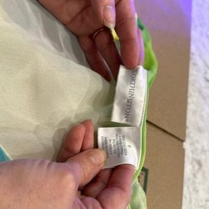 Worthington silk sleeveless blouse 18 green pattern